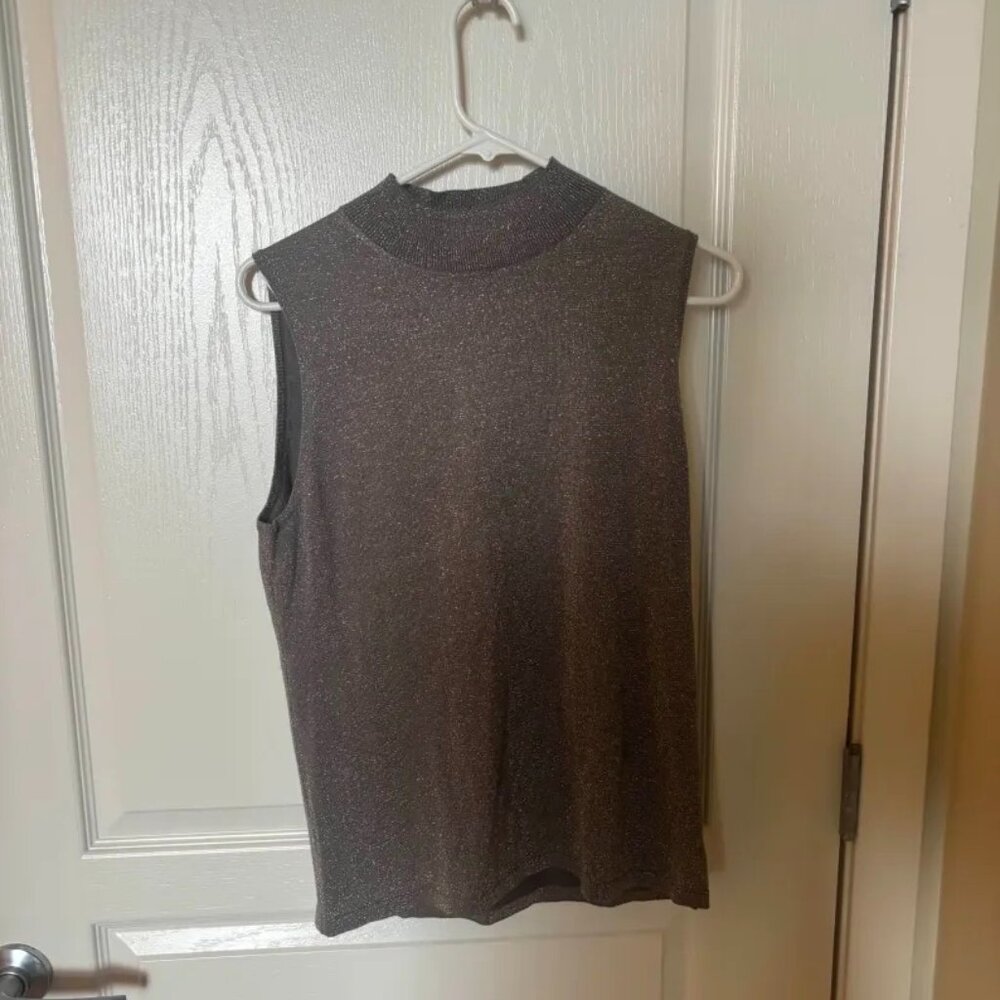 Ann Taylor Metallic Sleeveless Top